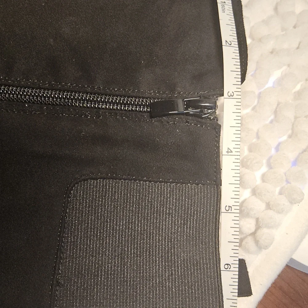 NWOT Zby Size 8.5 Black Knee Boots with low heel